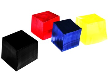 Grundfarben aus Wackelpudding