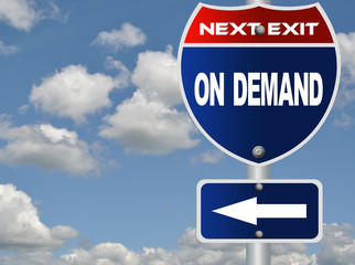 On demand road sign