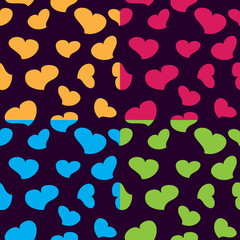 seamless pattern of heart