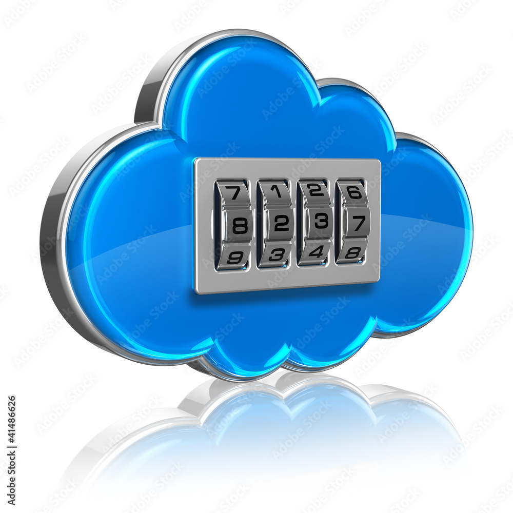 Poster Cloud computing security concept