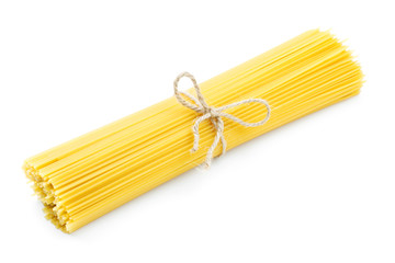 pasta on white background