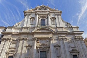 Fototapeta na wymiar Rzym, Kościół św Ignacego
