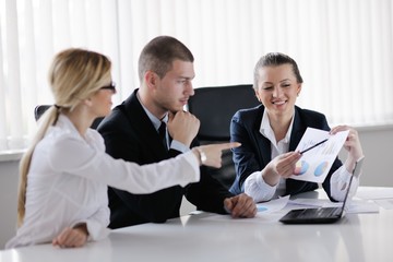 business people in a meeting at office