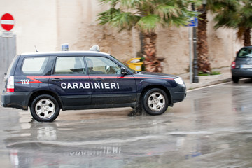 Italian carabinieri car