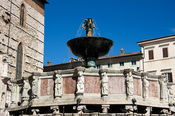 Fontana Maggiore in Perugia  - Umbria