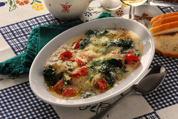 Minestra di ricotta Soup with ricotta