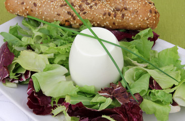 Schafsmilchkäse mit Salat