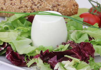 Ziegenkäse mit Salat