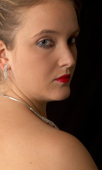 Lady mit strengem Blick
