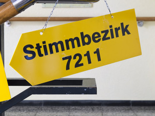 Hinweispfeil Stimmbezirk Wahlen