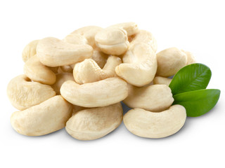 Cashew nuts isolated + Clipping Path