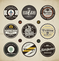 Retro Badges and Labels set.
