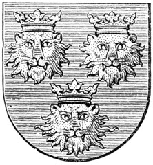 Obraz premium Coat of arms of Dalmatia, (Austro-Hungarian Monarchy)