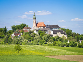 Andechs Monastery in Bavaria Germany - obrazy, fototapety, plakaty