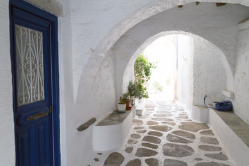 Typical small street in Greece