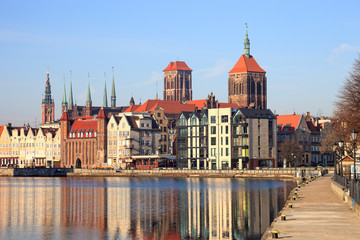 Fototapeta premium Panorama of Gdansk, Poland.