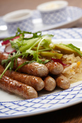sausages and potatoes