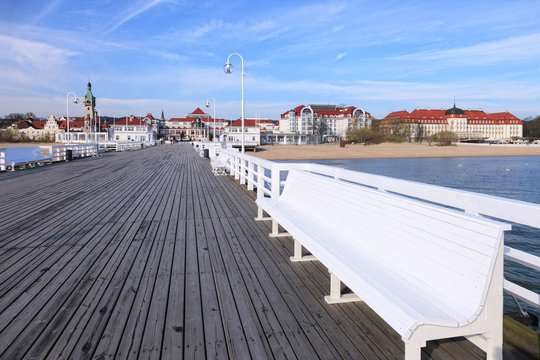 Fototapeta Pier in Sopot, Poland.