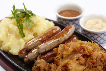 sausage with cabbage