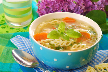 chicken soup with noodle