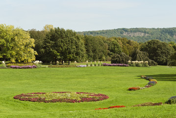 Fototapeta na wymiar Rheinaue Park in Bonn