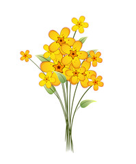 bouquet of yellow flowers