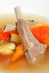 vegetable soup with ribs