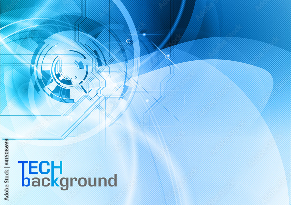 Poster tech background