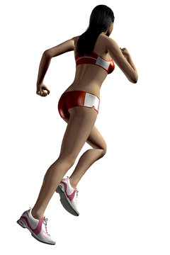 RAGAZZA CHE CORRE - 3D