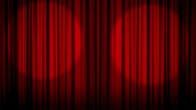 Curtain and Show Time Text - HD1080