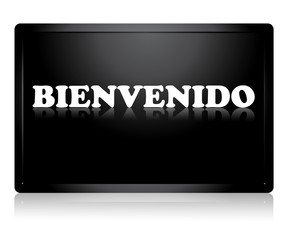 Pancarte de bienvenue espagnole © Studro Design