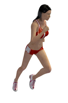 RAGAZZA DI CORSA - 3D