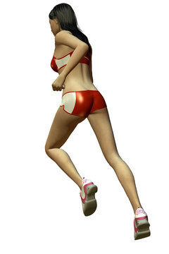 RAGAZZA IN CORSA - 3D