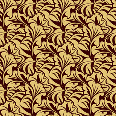 Brown seamless wallpaper pattern