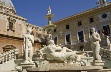 Piazza Pretoria o della vergogna,Palermo,Sicilia