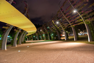 Brisbane City - Southbank At Night - Queensland - Australia