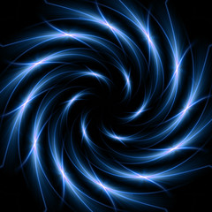 blue light spiral