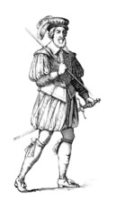 A soldier : Garde Suisse - 17th century
