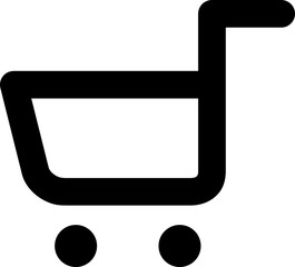 Vector icon isolated on white - Shopping cart