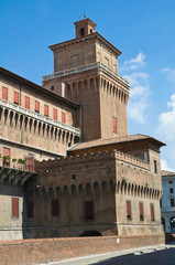 Estense Castle. Ferrara. Emilia-Romagna. Italy.