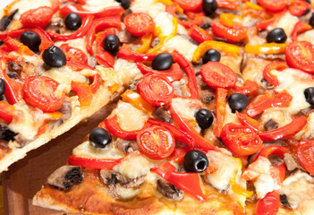 Pizza closeup