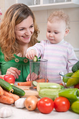 Vegetable salad preparation