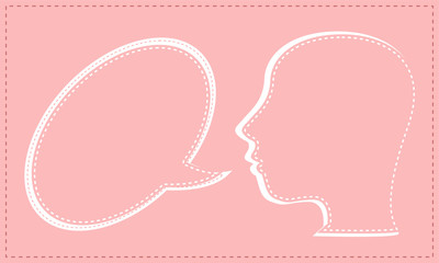 Talking head with Speech bubble