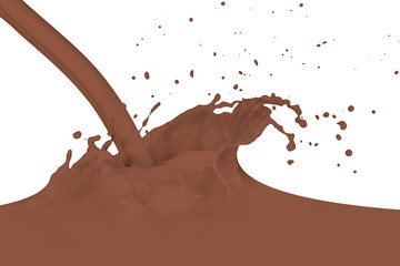 splashing milk