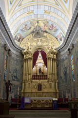 Interior of the São Bento da Porta Aberta Church, Portugal