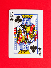 Old playing card (king)