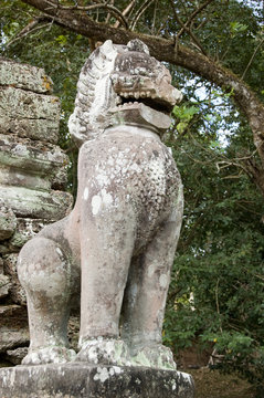 Imperial Lion statue, Preah Khan Temple