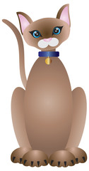 Siamese Cat Illustration