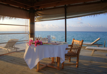 Romantic Luxury Dinner by the Sea (Maldives)