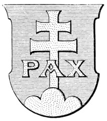 Coat of Arms Order of Saint Benedict - obrazy, fototapety, plakaty